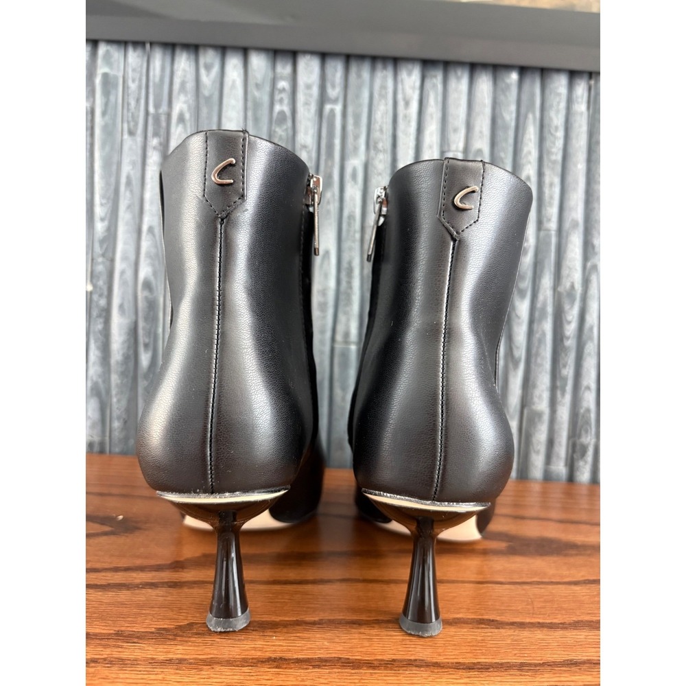 Circus NY by Sam Edelman Suzie Black Pointed Toe Kitten Heel Ankle Boots 7M - Picture 4 of 8